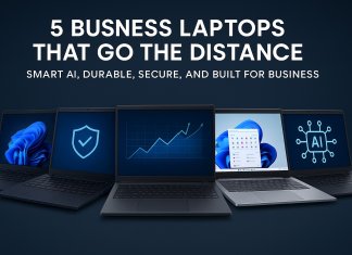 5 Business Laptops That Go the Distance: Smart AI, Durable, Secure, and Built for Business