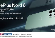 OnePlus Nord 6 Launched in India With 165FPS Gaming, 9000mAh Battery and Snapdragon 8s Gen 4